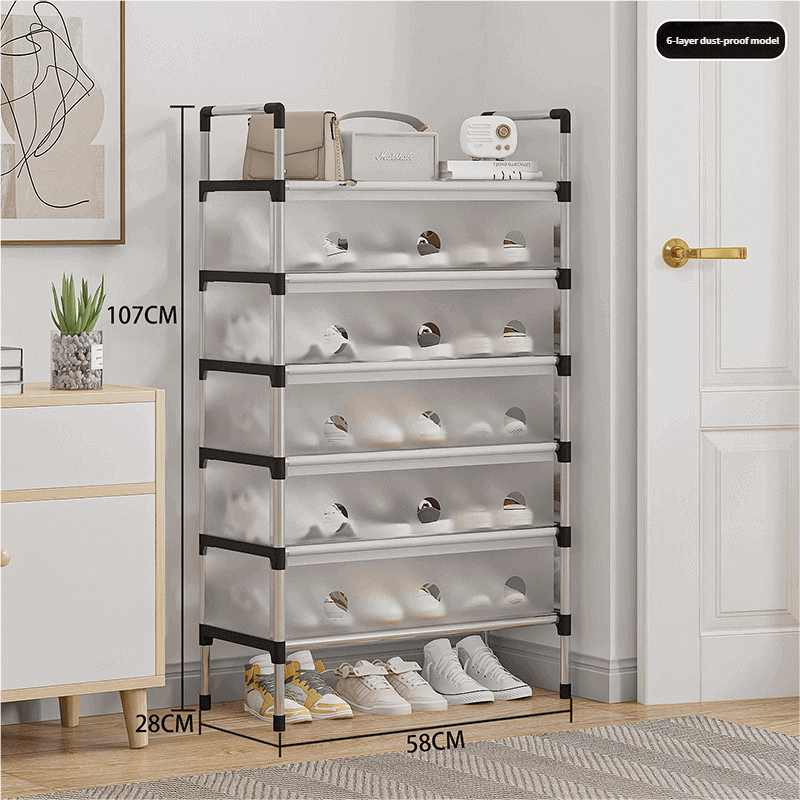 Dustproof Metal Shoe Storage Rack – Durable Shoe Stand for Entryway, Closet & Home Organization