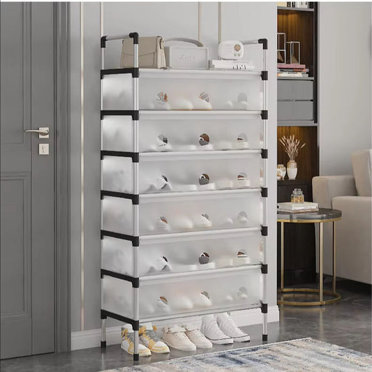 Dustproof Metal Shoe Storage Rack – Durable Shoe Stand for Entryway, Closet & Home Organization